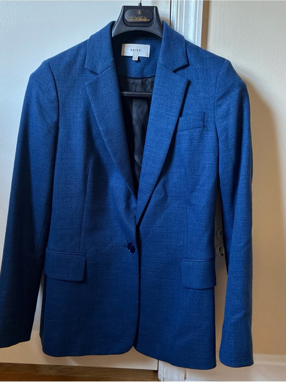 Reiss Women's Deep Blue Single-Button Blazer